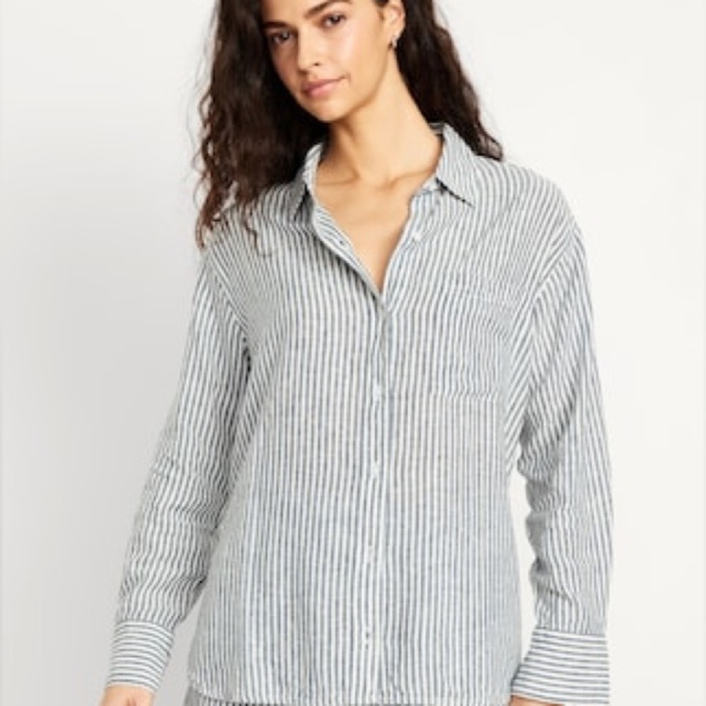 Old Navy Button Down Striped